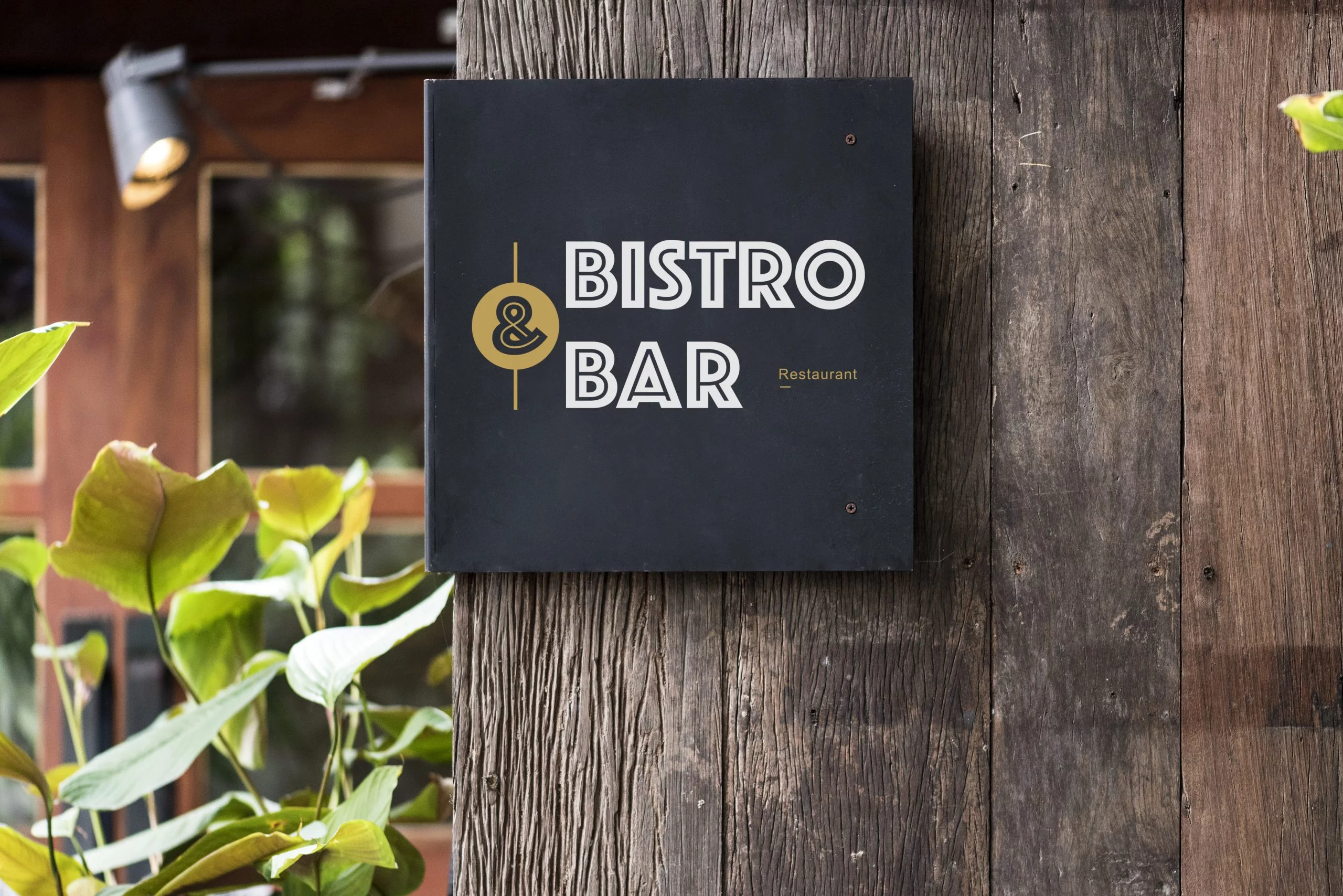 Business Signs Near Me: A signage Safari 1 black signage rustic wooden wall mockup scaled